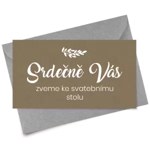 Papírová pozvánka TOMA