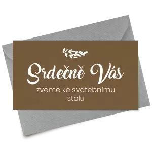 Papírová pozvánka TOMA