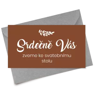 Papírová pozvánka TOMA