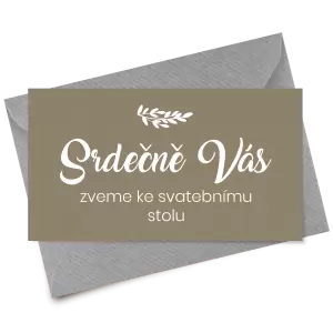 Papírová pozvánka TOMA