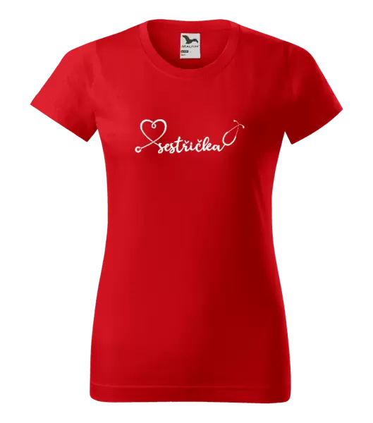Dámské tričko Sestřička - stetoskop