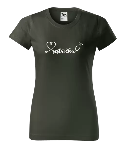 Dámské tričko Sestřička - stetoskop