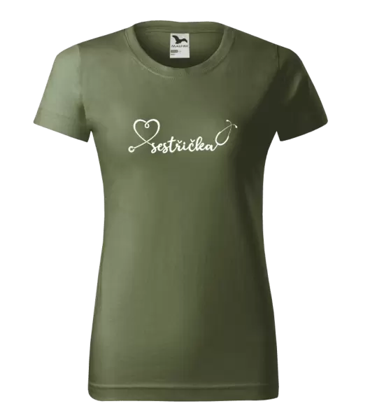 Dámské tričko Sestřička - stetoskop