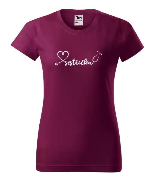 Dámské tričko Sestřička - stetoskop