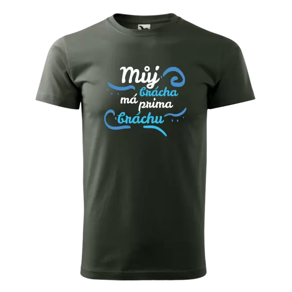 Pánské tričko Můj brácha má prima bráchu