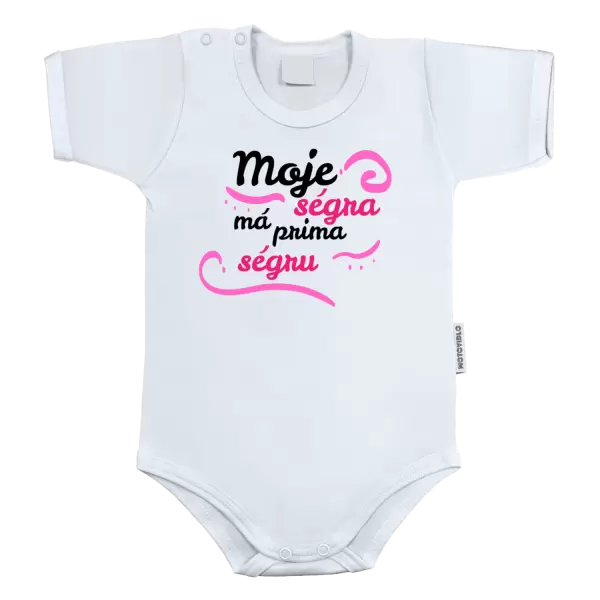 Dětské body Moje ségra má prima ségru