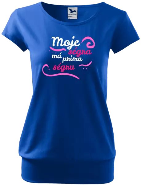 Dámské tričko Moje ségra má prima ségru