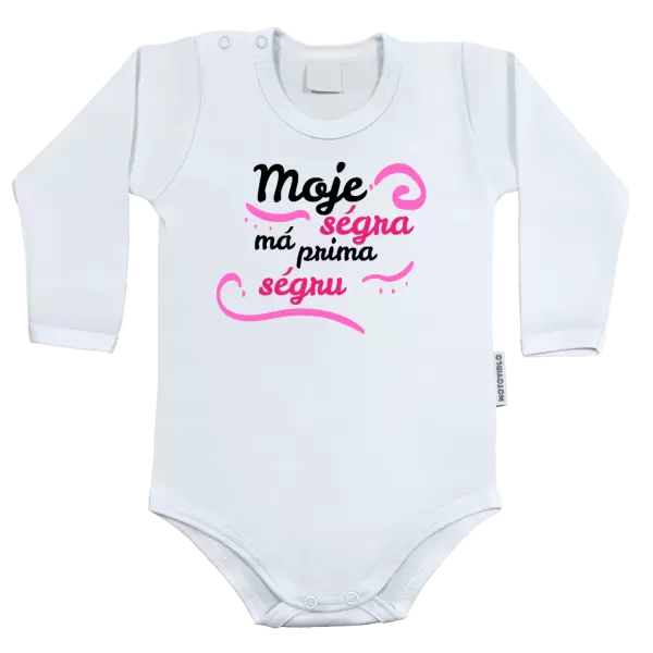 Dětské body Moje ségra má prima ségru