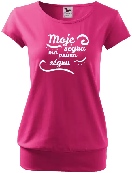 Dámské tričko Moje ségra má prima ségru