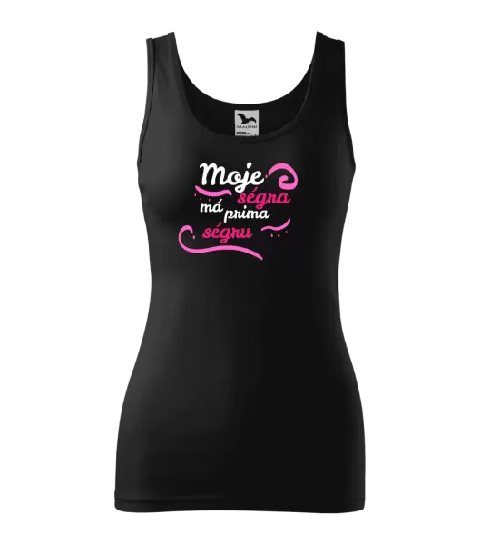 Dámské tílko Moje ségra má prima ségru