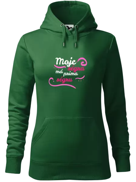 Dámská mikina Moje ségra má prima ségru