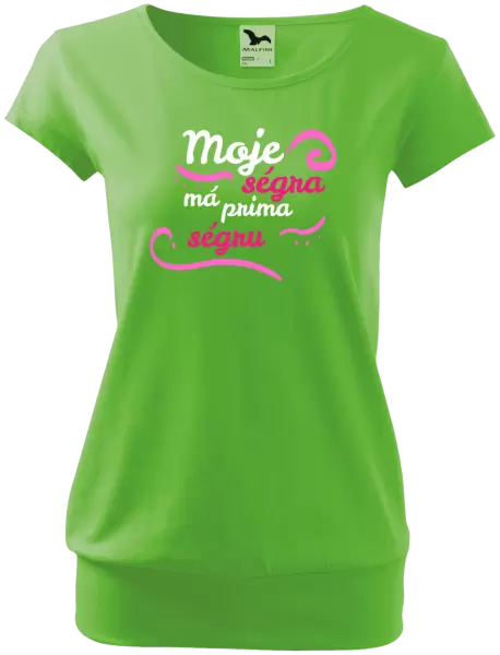 Dámské tričko Moje ségra má prima ségru