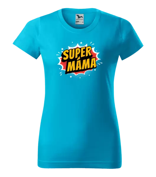 Dámské tričko Supermáma - bublina