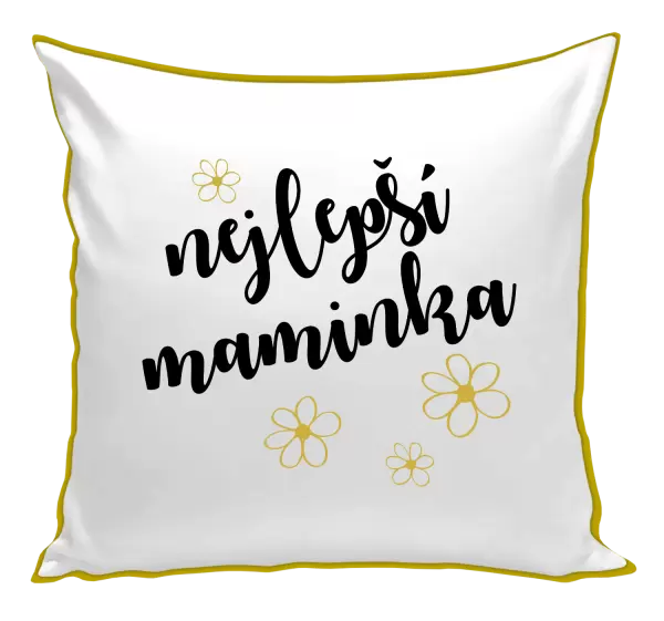 Polštář Nejlepší maminka - kytičky