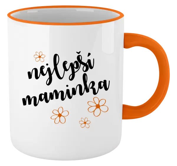 Hrnek Nejlepší maminka - kytičky