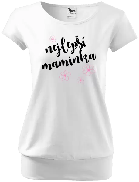 Dámské tričko Nejlepší maminka - kytičky