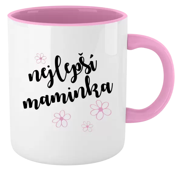 Hrnek Nejlepší maminka - kytičky