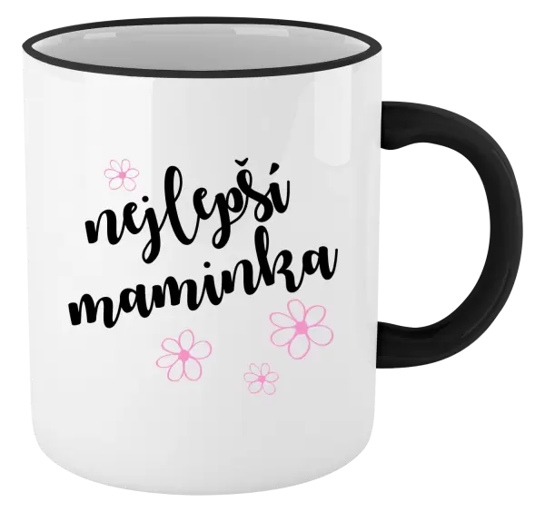 Hrnek Nejlepší maminka - kytičky