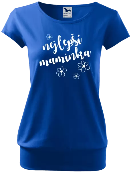 Dámské tričko Nejlepší maminka - kytičky
