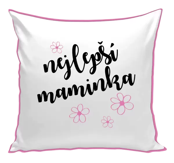 Polštář Nejlepší maminka - kytičky