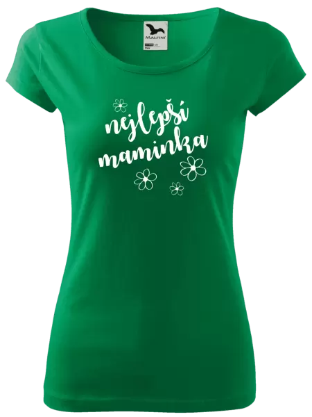 Dámské tričko Nejlepší maminka - kytičky