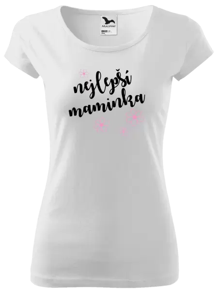 Dámské tričko Nejlepší maminka - kytičky