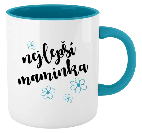 Hrnek Nejlepší maminka - kytičky