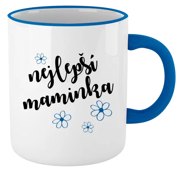 Hrnek Nejlepší maminka - kytičky