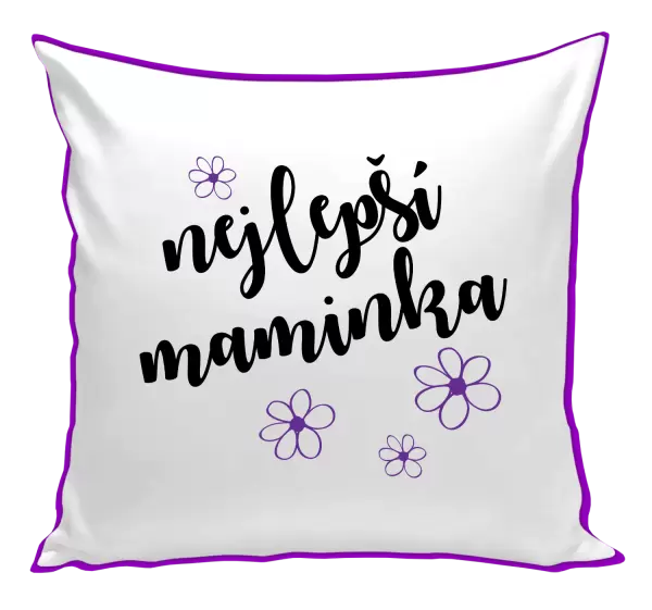 Polštář Nejlepší maminka - kytičky