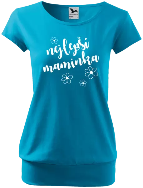 Dámské tričko Nejlepší maminka - kytičky