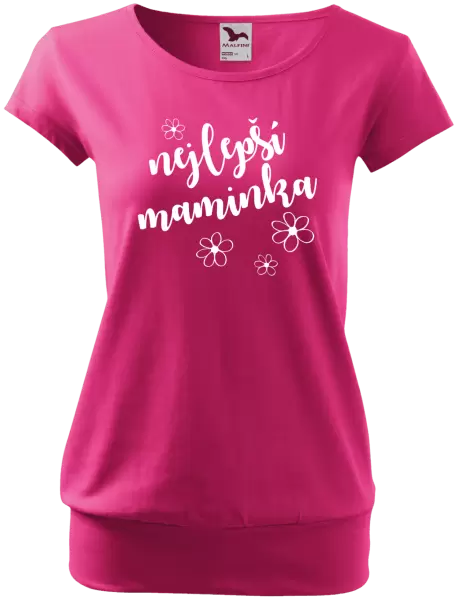 Dámské tričko Nejlepší maminka - kytičky