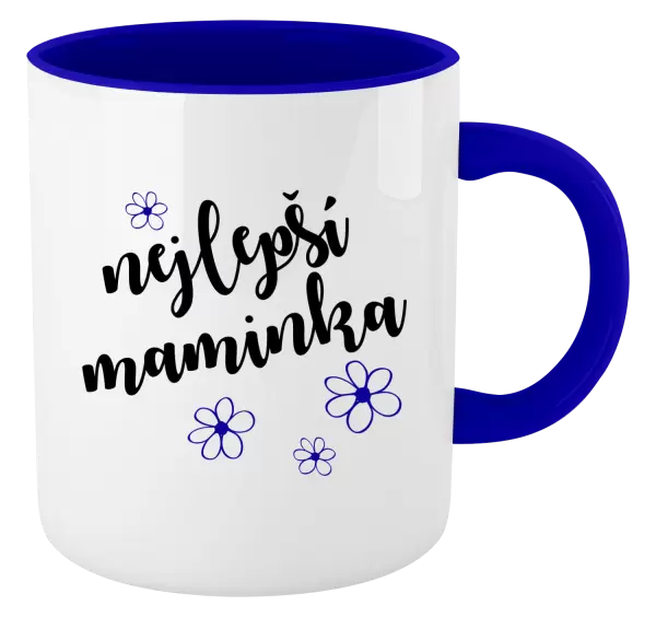 Hrnek Nejlepší maminka - kytičky