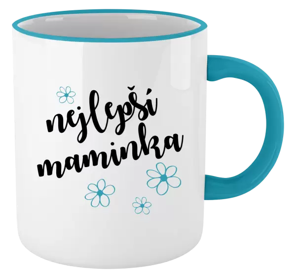 Hrnek Nejlepší maminka - kytičky