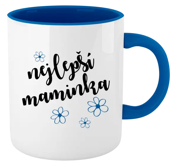 Hrnek Nejlepší maminka - kytičky