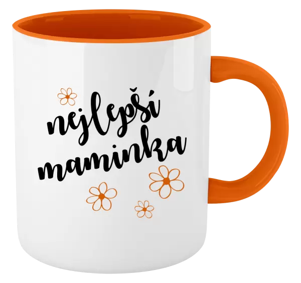 Hrnek Nejlepší maminka - kytičky
