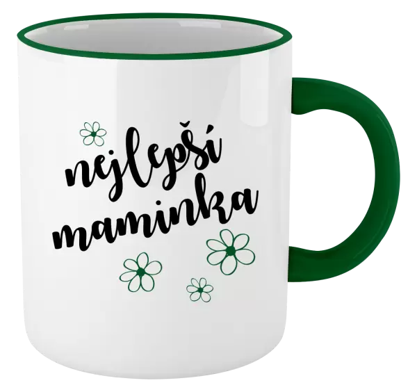 Hrnek Nejlepší maminka - kytičky