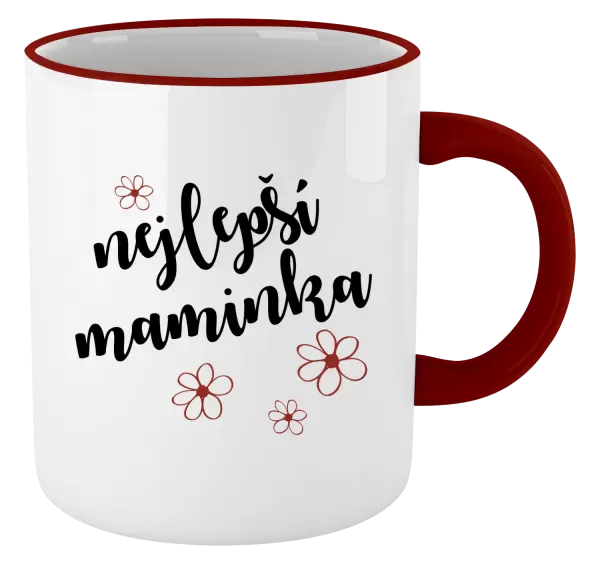 Hrnek Nejlepší maminka - kytičky