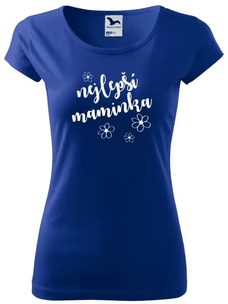 Dámské tričko Nejlepší maminka - kytičky