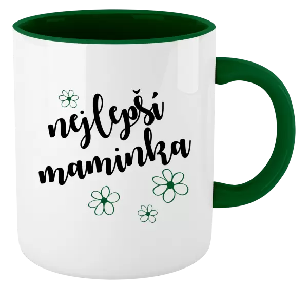 Hrnek Nejlepší maminka - kytičky