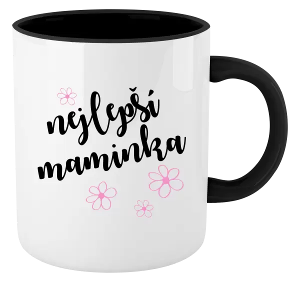 Hrnek Nejlepší maminka - kytičky