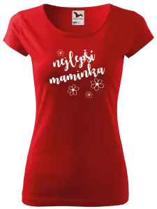 Dámské tričko Nejlepší maminka - kytičky