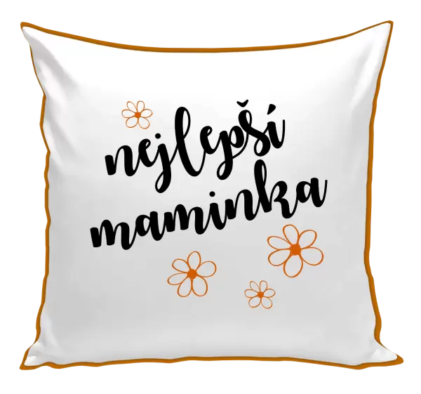 Polštář Nejlepší maminka - kytičky