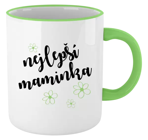 Hrnek Nejlepší maminka - kytičky