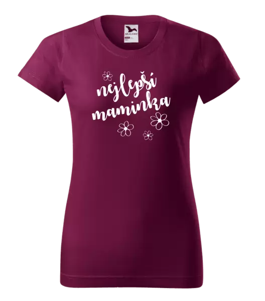 Dámské tričko Nejlepší maminka - kytičky