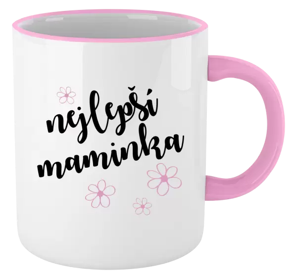 Hrnek Nejlepší maminka - kytičky