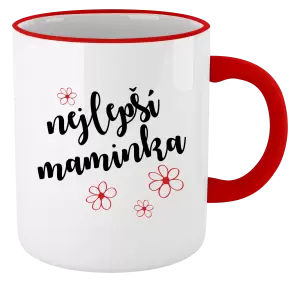 Hrnek Nejlepší maminka - kytičky