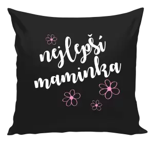 Polštář Nejlepší maminka - kytičky