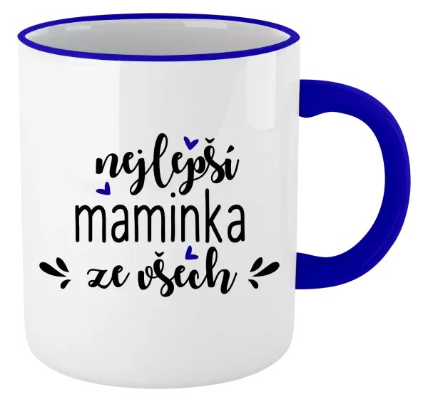 Hrnek nejlepší maminka ze všech - srdíčka