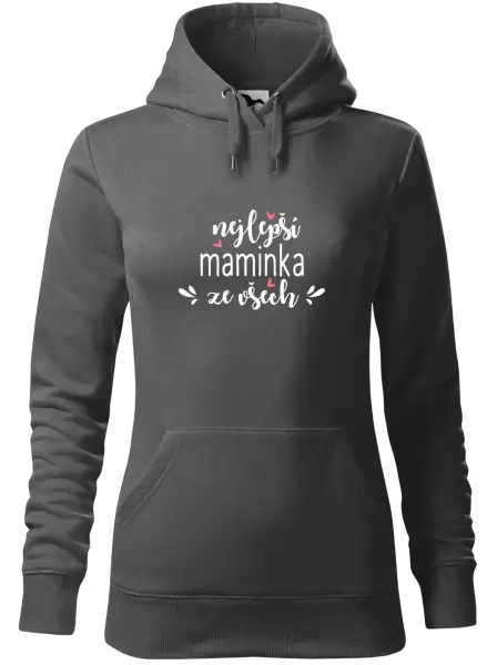 Dámská mikina nejlepší maminka ze všech - srdíčka