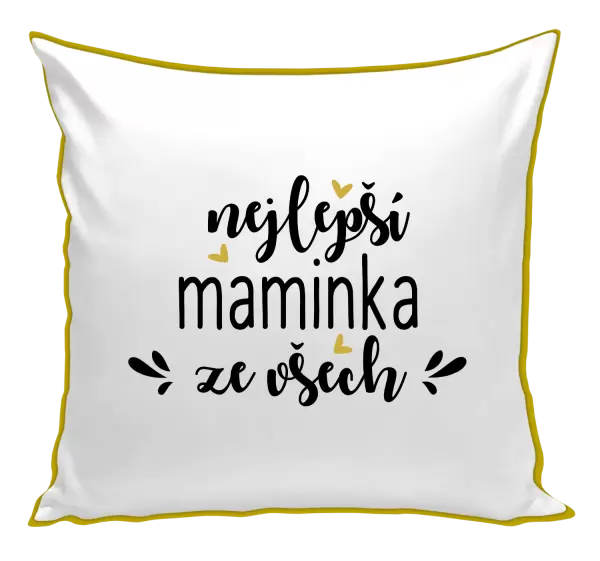 Polštář nejlepší maminka ze všech - srdíčka